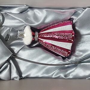 Rare 2012 MARY KAY retro Dress Ornament with Box and Stand